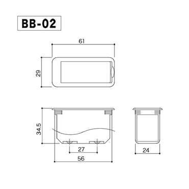 GOTOH BB-02 (Battery Box for 9V Battery) 画像1