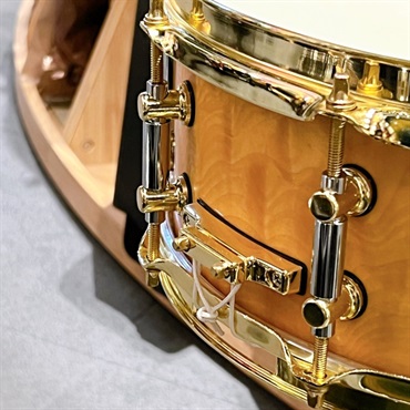 Negi Drums MU1455PBR-SNT [Maple + Japanese Horse Chestnut Snare Drum / 14×5.5]【Made in Japan】【数量限定特価品】 画像2