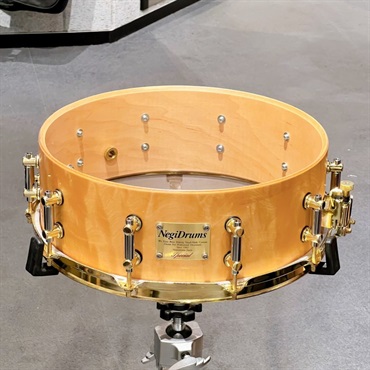Negi Drums MU1455PBR-SNT [Maple + Japanese Horse Chestnut Snare Drum / 14×5.5]【Made in Japan】【数量限定特価品】 画像3