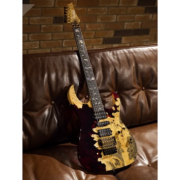 Ibanez Ikebe 50th Anniversary j-custom IKRG50TH Buckeye Burl (Red Reisn) SN.A25306 画像1