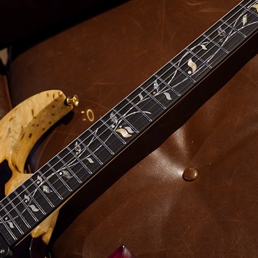 Ibanez Ikebe 50th Anniversary j-custom IKRG50TH Buckeye Burl (Red Reisn) SN.A25306 画像7