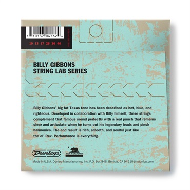 Dunlop (Jim Dunlop) BILLY GIBBONS CUSTOM REV WILLY'S GUITAR STRINGS 10-46 [RWN1046] 画像1