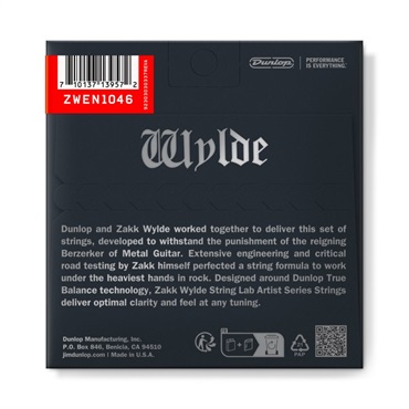 Dunlop (Jim Dunlop) ZAKK WYLDE STRING LAB ELECTRIC GUITAR STRINGS 10-46 [ZWEN1046] 画像1