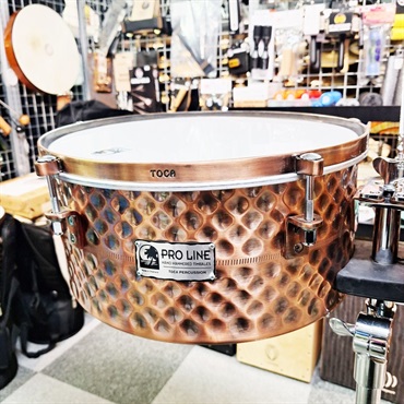 TOCA USED 中古 Pro Line Hand Hammered Steel Timbale Set [スタンド付属/Black Copper Finish] 画像2