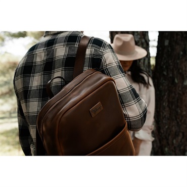 Gibson LIFTON-BPK-BRN Lifton Leather Backpack Brown 画像7