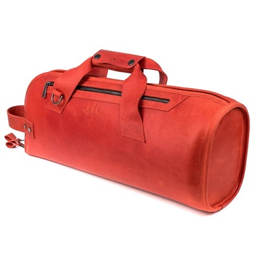 MG Leather Work シングル トランペット用ソフトケース CrazyHorse Red (レッド) 画像3