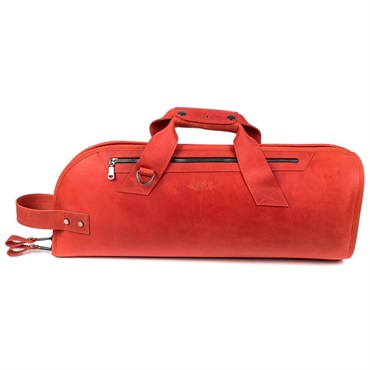 MG Leather Work シングル トランペット用ソフトケース CrazyHorse Red (レッド) 画像4