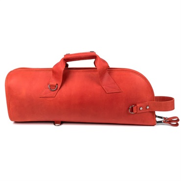 MG Leather Work シングル トランペット用ソフトケース CrazyHorse Red (レッド) 画像5