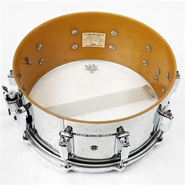 Pearl USED 中古 80s Fiber Glass Shell 14×6.5 Snare Drum [#38 Chrome Metal/Made In Japan] 画像8