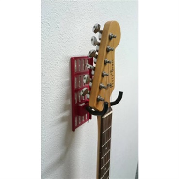壁美人 壁美人 GUITAR HERO 石膏ボード用ギターハンガー GH-02R (レッド) 画像2