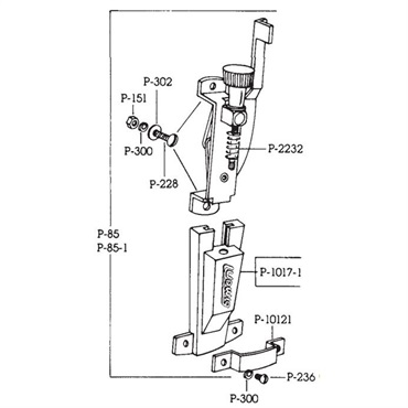Ludwig P-236 [Clamp Bracket Screw / P-85ストレイナー用 / プラス頭] 画像1