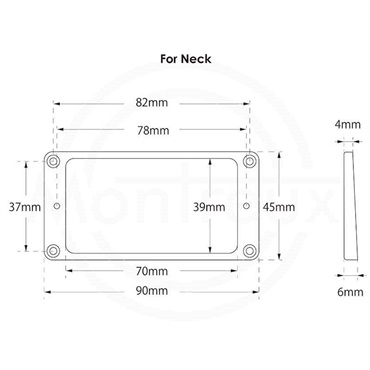 Montreux JPN Mounting Ring Neck Flat IV[商品番号 : 8828] 画像1
