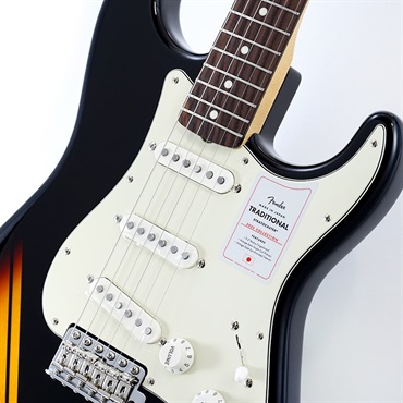 Fender Made in Japan Traditional 2025 Collection 60s Stratocaster (Competition Black/3-Color Sunburst/Rosewood) 画像3