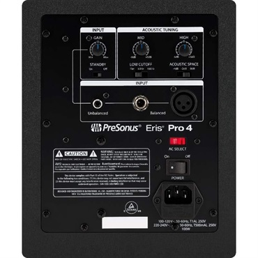 PreSonus Eris Pro 4 (Pair)(プレソナス)(モニタースピーカー)(同軸スタジオモニター) 画像2
