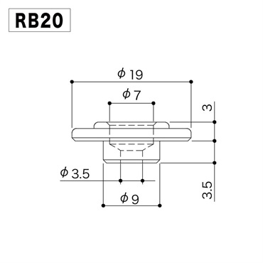 GOTOH RB20 CK ストリングリテーナー ベース用 (Cosmo Black) 画像1