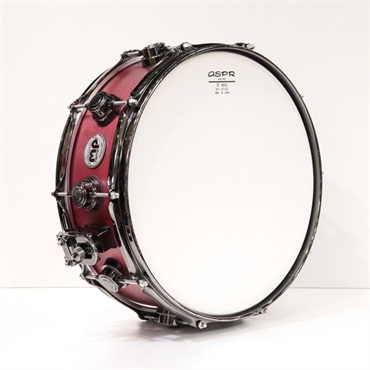dw USED 中古 Collector's Pure Maple Snare Drum 14''×5'' - Cherry Satin Oil / Black NIckel Hardware 画像5