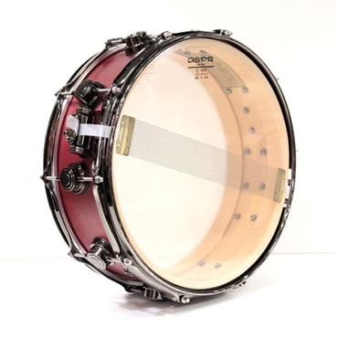 dw USED 中古 Collector's Pure Maple Snare Drum 14''×5'' - Cherry Satin Oil / Black NIckel Hardware 画像6