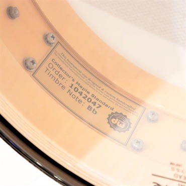 dw USED 中古 Collector's Pure Maple Snare Drum 14''×5'' - Cherry Satin Oil / Black NIckel Hardware 画像8