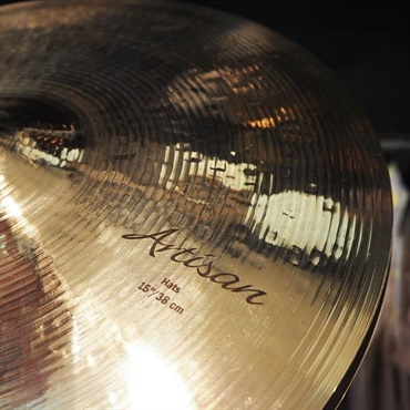 SABIAN 【創業50周年大決算SALE】Artisan Hats Brilliant 15 [VL-15TAH-B/BAH-B][Top:1184g/Bottom:1530g]【SABIAN選定会2024ドラステ】【店頭展示特価品】 画像3