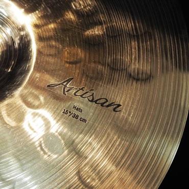 SABIAN 【創業50周年大決算SALE】Artisan Hats Brilliant 15 [VL-15TAH-B/BAH-B][Top:1184g/Bottom:1530g]【SABIAN選定会2024ドラステ】【店頭展示特価品】 画像7
