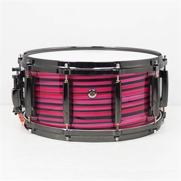 Pearl 【創業50周年大決算SALE】MMGC1465S/BN #T18 [Masters Maple Gum 14×6.5 Snare Drum - Nitro Red and Black Lacquer Swirl w/Nickel Hardware]【Pearlファクトリーツアー2024オーダー品】【店頭展示特価品】 画像1