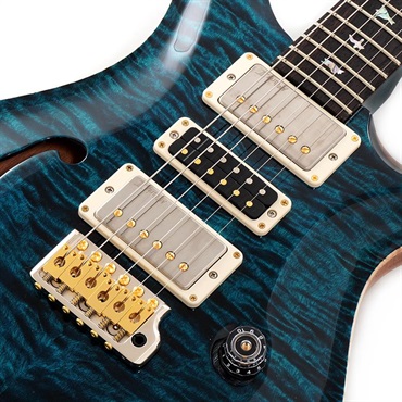 P.R.S. 【Paul Reed Smith氏サインイン入りバックプレート付属！】 Ikebe 50th Anniversary Wood Library Special Semi-Hollow (Teal) SN.0401649 画像3