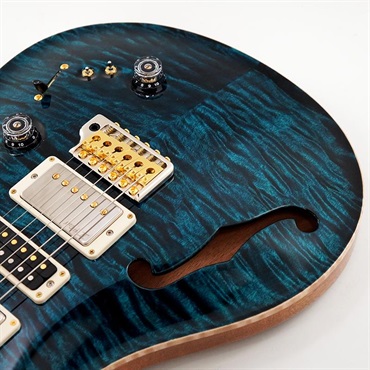 P.R.S. 【Paul Reed Smith氏サインイン入りバックプレート付属！】 Ikebe 50th Anniversary Wood Library Special Semi-Hollow (Teal) SN.0401649 画像9