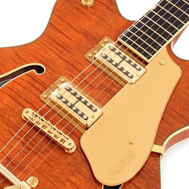 GRETSCH Electromatic LTD Flame Okoume Broadkaster Double-Cut with Bigsby（Roundup Orange） 画像3