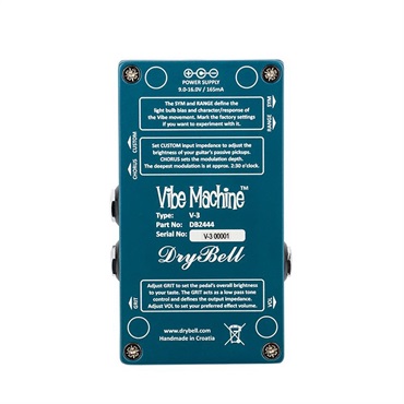 DryBell Vibe Machine V-3 [Vintage Uni-Vibe Tones with Modern Control]（ドライベル） 画像1