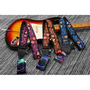 Dunlop (Jim Dunlop) 【夏先取り大特価セール】JH22 JIMI HENDRIX BLACKLIGHT MONTEREY PINK STRAP 画像3