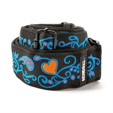 Dunlop (Jim Dunlop) 【夏のボーナスセール】 JH24 JIMI HENDRIX BLACKLIGHT MONTEREY BLUE STRAP 画像1