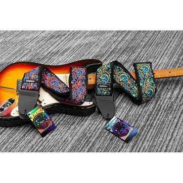 Dunlop (Jim Dunlop) 【夏のボーナスセール】 JH27 JIMI HENDRIX BLACKLIGHT LOVE DROPS BLUE STRAP 画像3