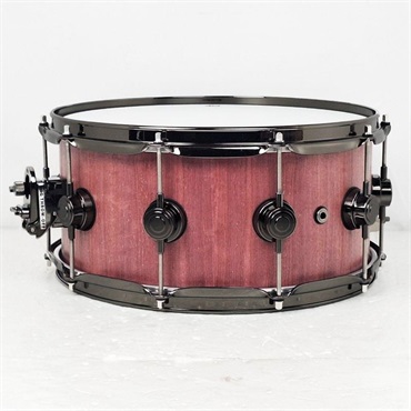 dw 【創業50周年大決算SALE】DRU26514SSN101[Collector's Pure Purpleheart Snare Drum VLT Shell 14×6.5 - Natural Satin Oil w/Black Nickel Hardware]【店頭展示特価品】 画像1