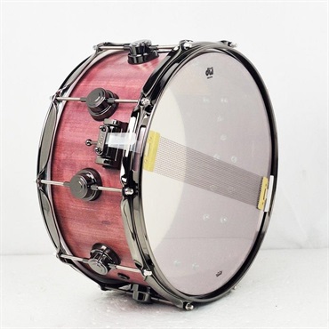 dw 【創業50周年大決算SALE】DRU26514SSN101[Collector's Pure Purpleheart Snare Drum VLT Shell 14×6.5 - Natural Satin Oil w/Black Nickel Hardware]【店頭展示特価品】 画像4
