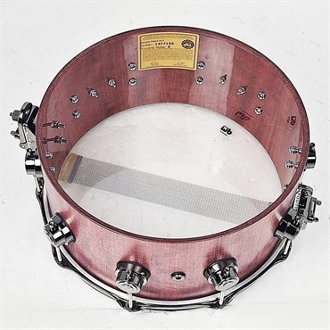 dw 【創業50周年大決算SALE】DRU26514SSN101[Collector's Pure Purpleheart Snare Drum VLT Shell 14×6.5 - Natural Satin Oil w/Black Nickel Hardware]【店頭展示特価品】 画像8