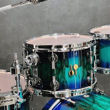 SONOR SQ2 System Beech Vintage 4pc Drum Kit - Green Lacquer over Blue Burst Finish with African Marble [BD22，TT10&12，FT16]【特注品】【店頭展示特価品】 画像2