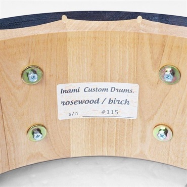 Inami Custom Drums ICD Rose/Birch Mix Stave Snare Drum 14×5.5【MADE IN JAPAN】【店頭展示特価品】 画像10