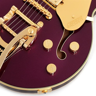 GRETSCH Professional Collection Broadkaster Jr. LX Center Block with String-Thru Bigsby （Blackberry／Ebony） 画像4