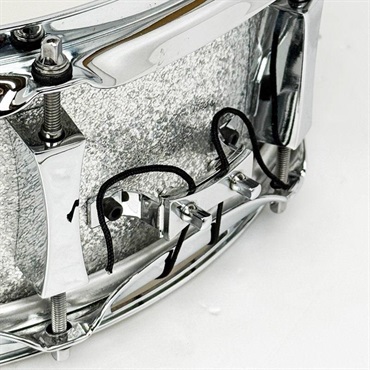 PORK PIE 【史上最大決算セール】USED 中古 8ply Maple Snare Drum 14×5 - Silver Sparkle Wrap 値下げしました！ 画像5