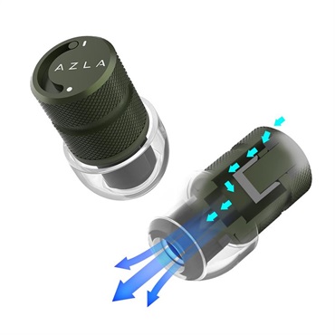 AZLA POM1000 II Military(ミリタリー)(アズラ)(ライブ用イヤープラグ)(耳栓)(密閉モード)(開放モード)(ポム栓) 画像4