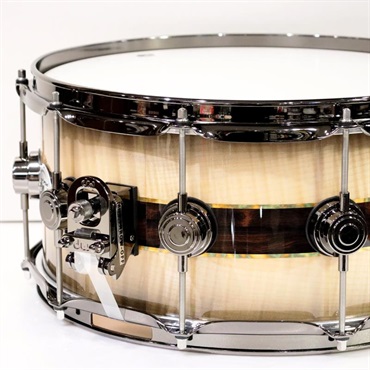 dw 【イケベ楽器店創業50周年記念モデル】DR366514SSN-DC3 [Collector's Pure Maple ''333'' Shell 14x6.5 / Quick Candy Black Burst over Italian Sycamore Exotic Veneer - Ziricote Inlay w/ Gold Leaf Pinstripes] 画像2
