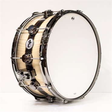 dw 【イケベ楽器店創業50周年記念モデル】DR366514SSN-DC3 [Collector's Pure Maple ''333'' Shell 14x6.5 / Quick Candy Black Burst over Italian Sycamore Exotic Veneer - Ziricote Inlay w/ Gold Leaf Pinstripes] 画像5