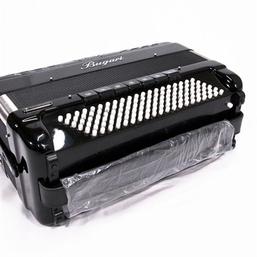 BUGARI (ボタンアコキャンペーン対象・対面レッスン6ヶ月分付)(イタリア製リュック型ソフトケース付き)440CH BK H.M.M.L BUGARI ブガリ 大型 ボタン式 クロマチックアコーディオン Italy Black 画像4