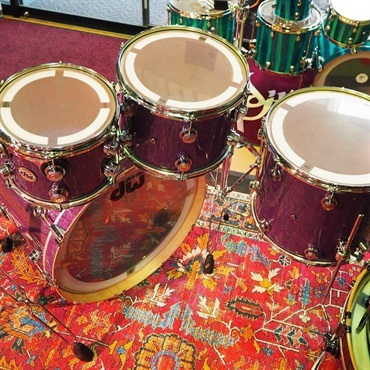 dw 【創業50周年大決算SALE】 USED 中古品 Collector's Pure Maple 4pc Drum Kit [BD22，FT16，TT12&10 / Purple Glass FinishPly] 画像7