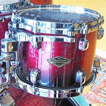 TAMA USED 中古 Starclassic Walnut/Birch 5pc Drum Kit - Molten Dark Raspberry Fade[打面側バスドラムフープ交換あり] 画像3