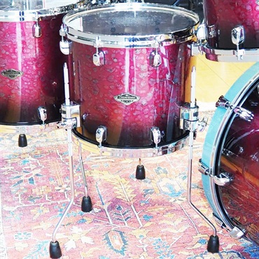 TAMA USED 中古 Starclassic Walnut/Birch 5pc Drum Kit - Molten Dark Raspberry Fade[打面側バスドラムフープ交換あり] 画像5