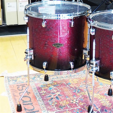 TAMA USED 中古 Starclassic Walnut/Birch 5pc Drum Kit - Molten Dark Raspberry Fade[打面側バスドラムフープ交換あり] 画像6