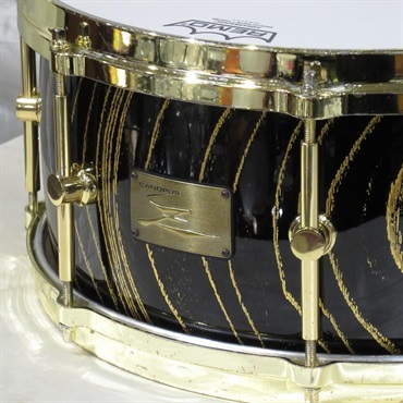CANOPUS 【イケベ大阪特売品！】USED 中古 HS-1465-30th [Zelkova Snare Drum 30周年記念モデル ~金蘭~][シェル割れ補修痕あり] 画像1