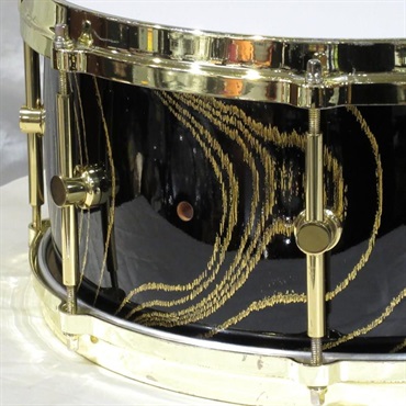 CANOPUS 【イケベ大阪特売品！】USED 中古 HS-1465-30th [Zelkova Snare Drum 30周年記念モデル ~金蘭~][シェル割れ補修痕あり] 画像3