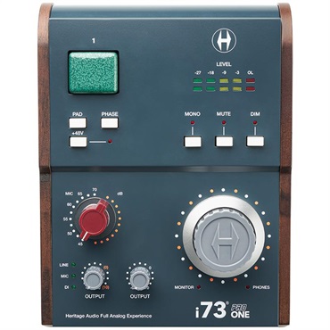 Heritage Audio i73 PRO ONE (ヘリテージ オーディオ)(USB-C接続オーディオインターフェイス)(73スタイルClass-Aプリアンプ)(2イン/4アウト) 画像1